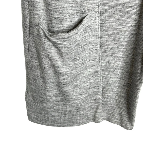 Athleta Draped Open Front Cozy Cardigan Sz XS Gray - Picture 3 of 10